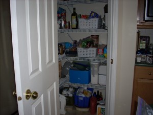 My almost organized pantry