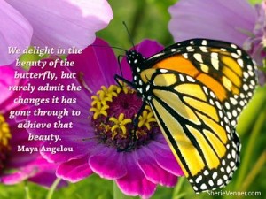 We delight in the beauty of the butterfly