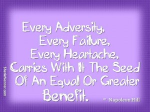 every adversity every failure carries 