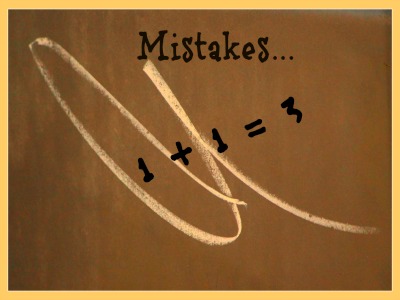 making mistakes