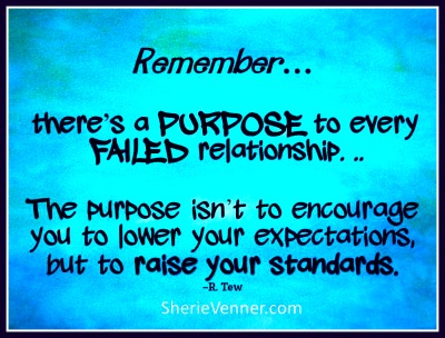 Theres a purpose to every failed relationship